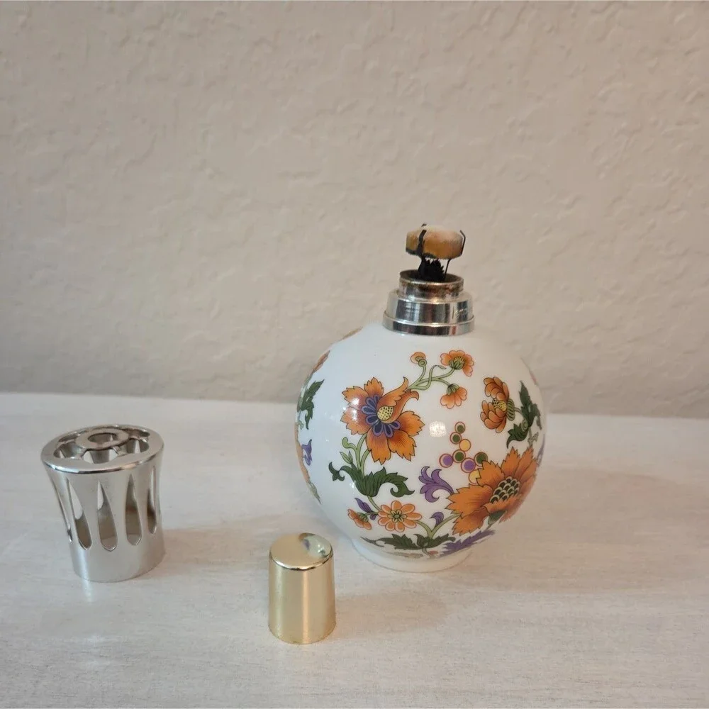 Vintage Berger Limoges France Floral Fragrance Lamp Diffuser